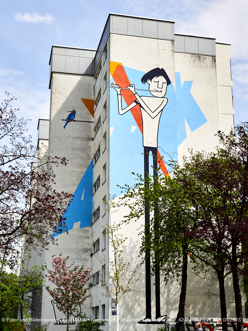 05.05.2023 - Graffiti am Karl-Marx-Ring 75 in Neuperlach